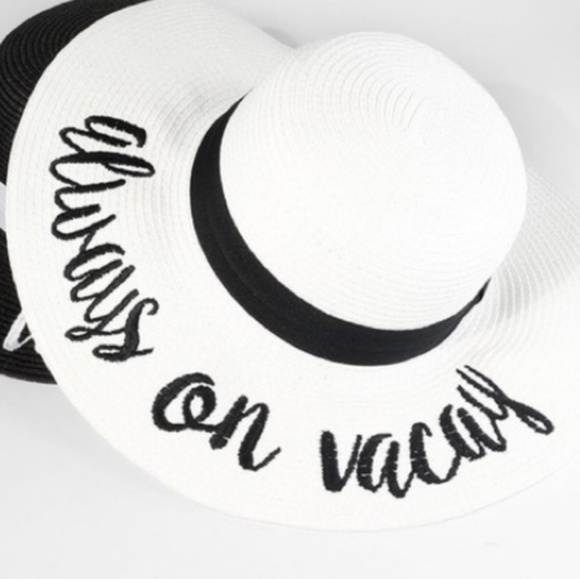 💥always on vacay 💥Sun Hat Wide Brim Beach Hat💥 - Picture 4 of 4